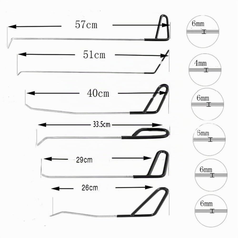 HEYOUTH Tirabolli per Carrozzeria,Levabolli Carrozzeria,Tira Bolli da Carrozzeria,23 PCS Kit per la Riparazione delle ammaccature,Dotato di 6 Ganci e riscontri sagomati per Rimuovere Le ammaccature