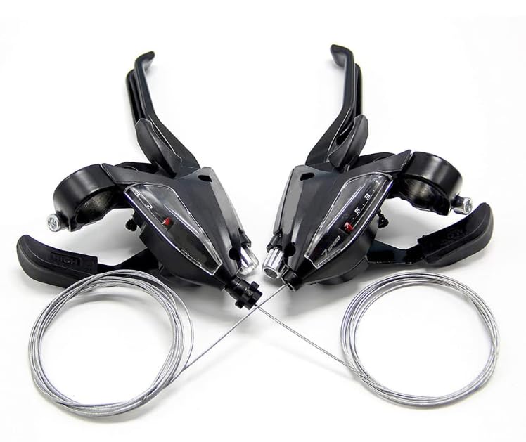 Hoggy Gear SHIFTERS EF-500 in 21 Speed in Aluminium with 7 x 3 Shifter Set for Bicycle in Black Colour for All Gear Cycles, Aluminum (B0CX94RXNZ) Amazon Price History, Amazon Price Tracker
