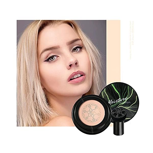 Mushroom-Head-Air-Cushion-CC-Cream-Mushroom-Head-Foundation-Long-Lasting-Nude-Matte-Concealer-Oil-Control-Moisturizing-BB-Cream-Makeup-NATURAL AOEKBOH Mushroom Head Air Cushion CC Cream - Mushroom Head Foundation/Long Lasting Nude Matte Concealer, Oil Control/Moisturizing BB Cream Makeup (NATURAL)