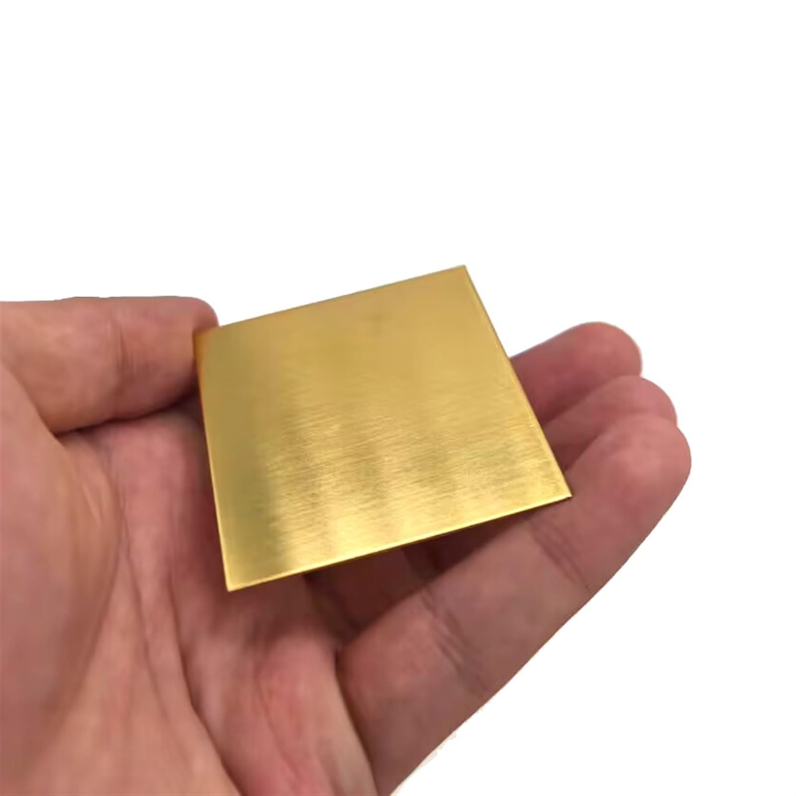 WUDOLI Thickness 1mm to 20mm Brass Sheet Plate H62 Machining Mill Metal CNC Frame Model Mould DIY 100mm x 100mm (Color : Thickness 1.2mm, Size :