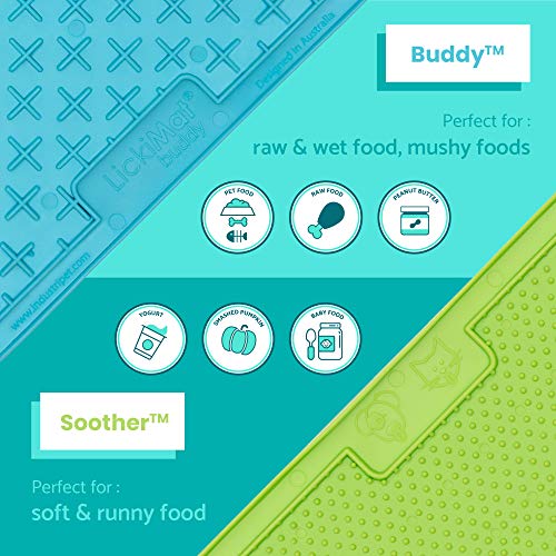 image for Lickimat Classic Dog Slow Feeders, Lick Mat, Boredom Anxiety Reduction