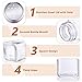 Bokon 48 Pack Glass Salt Shaker Bulk with Stainless Lids Tops 2.7oz Small Spice Shaker for Kitchen Restaurants and Catering Wedding Party Supplies (Classic)