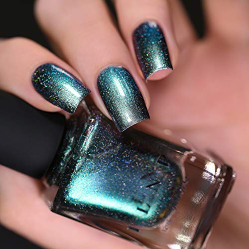 Image of ILNP Stardust (H) - Unique Silver to Teal Holographic Ultra Chrome Nail Polish