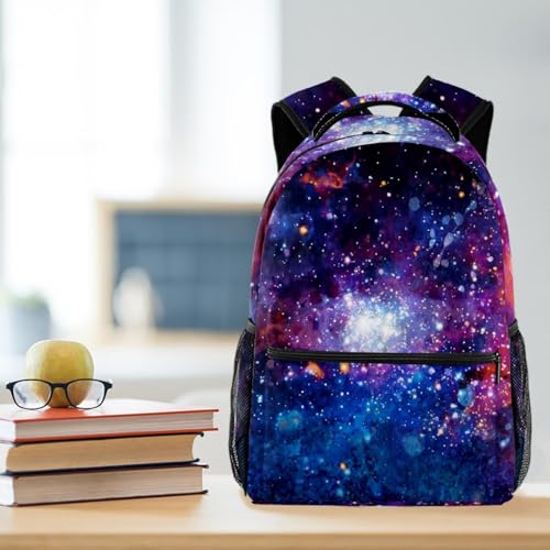 Sac de voyage décontracté galaxie vive pour les sorties et cours des ados