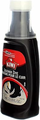 KIWI Leather Dye Restorer | For Shoes, Boots, Furniture, Jacket, Briefcase and More | Black | Includes Sponge Applicator