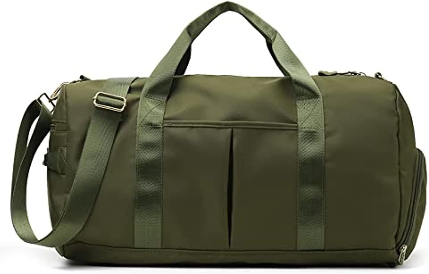 Men and Women Sports Gym Bag with Shoes Compartment, (Green)