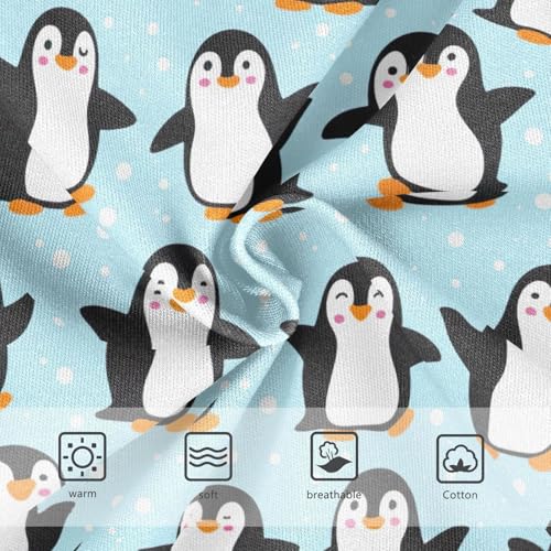 Joisal Fun Toddler Underwear Floral 2t Cotton Panties for Girl Cute Penguins Light Blue Kids Undies Briefs3