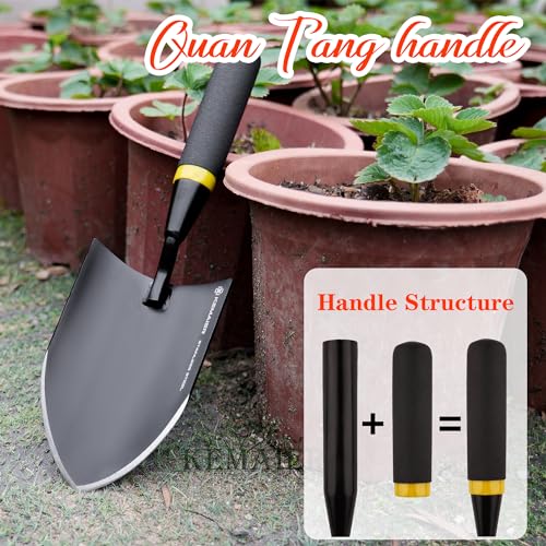 image for Kemaier Heavy Duty Stainless Steel Garden Trowel and Shovel, Easy Digg