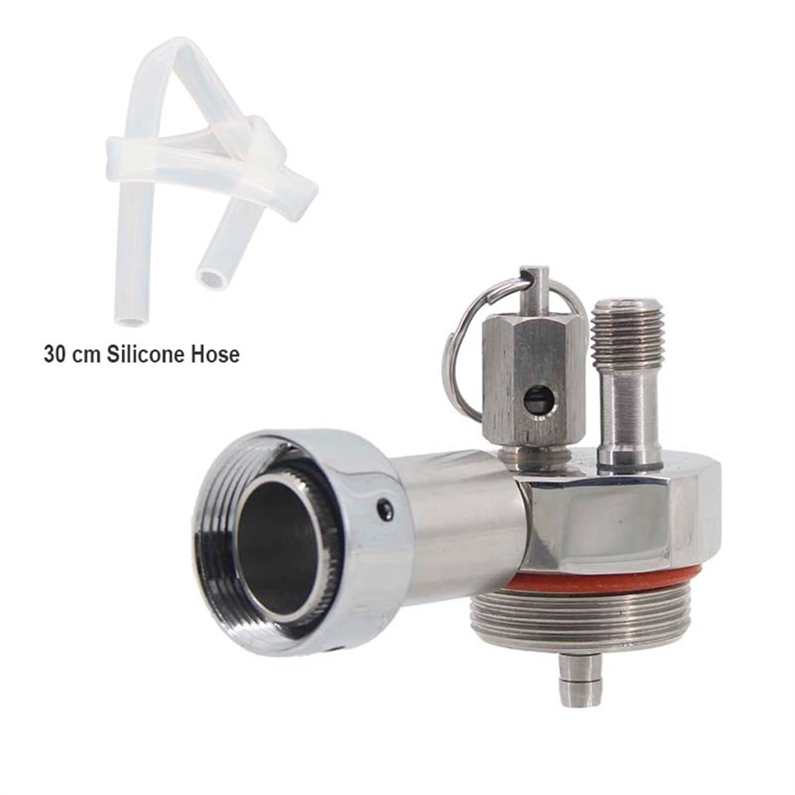 bierbrauset Mini Keg Beer Spear 2/3.6/4L Fässer inkl. 30 cm Silikonschlauch, KEIN Wasserhahn, kein CO2-Regler Heimbrausystem(with Faucet)