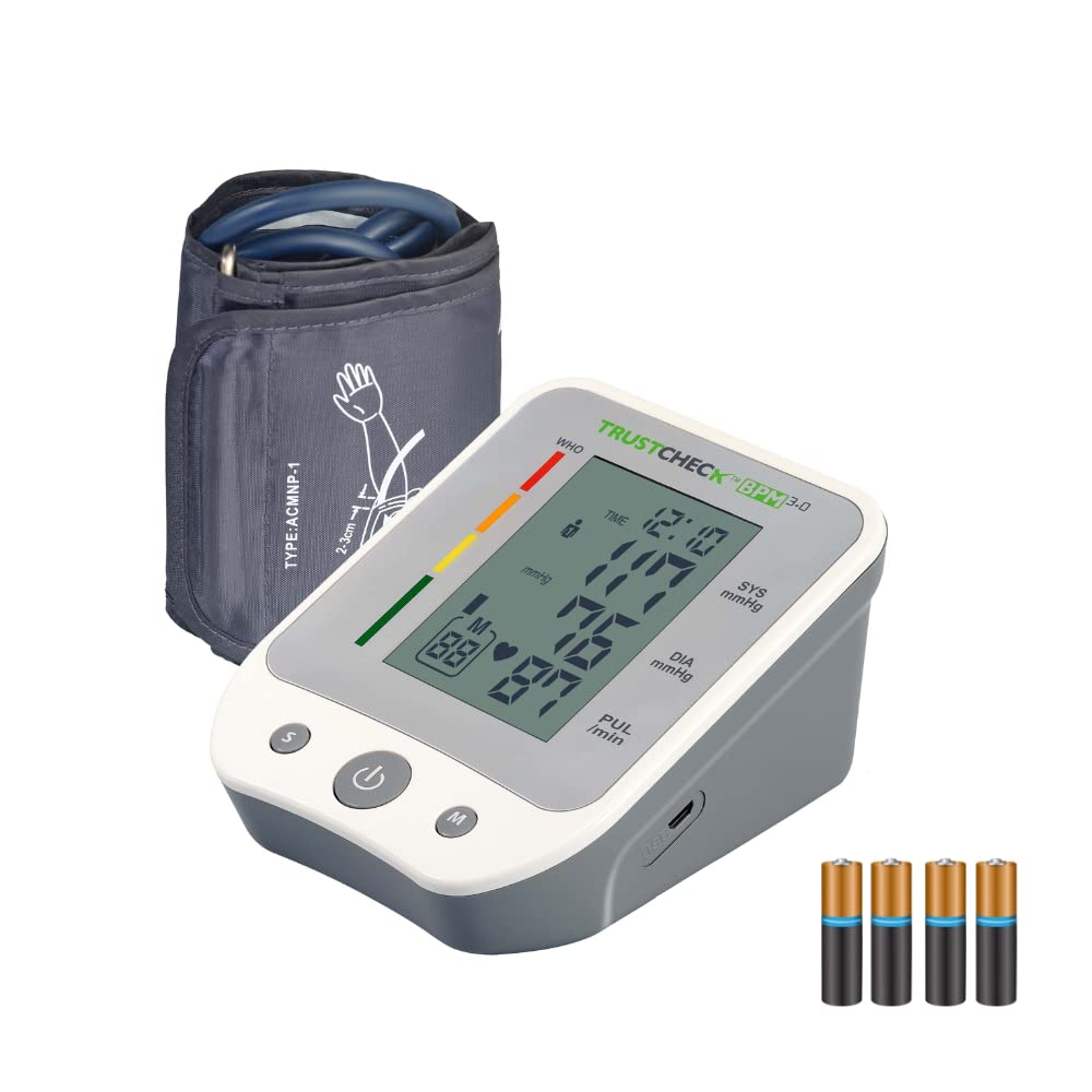 Arkray Trustcheck Automatic Upper Arm Automatic Blood Pressure Monitor With USB Port | LCD Display | 3Yr Warranty By Grey