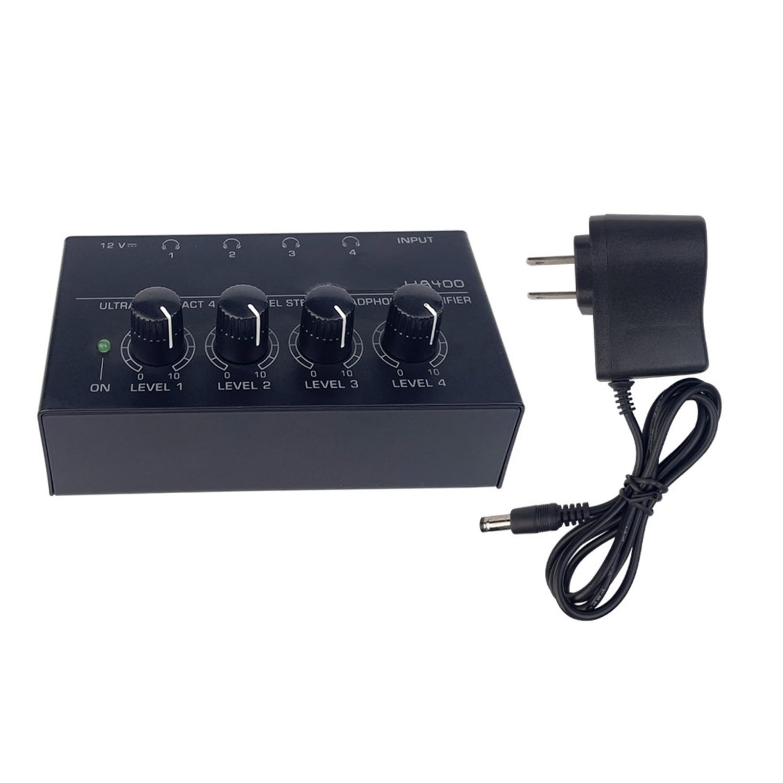 4 Channels Mini Stereo Headphone Ultra-Compact Audio Amplifier for Earphone