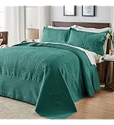 Qucover White Oversized King Bedspread Soft Microfiber Lightweight California King Quilt for Warm Nights
| Qucover W 51s2HoOvhuL. AC SR166,182