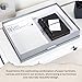 Bigso Sverker Fiberboard Legal and Art Storage Box | Scrapbook Storage Box for Loose Papers and More | Durable Document Boxes with Lid and Metal Label Holder | 17.1’’ x 12.2’’ x 3.3’’ | Grey