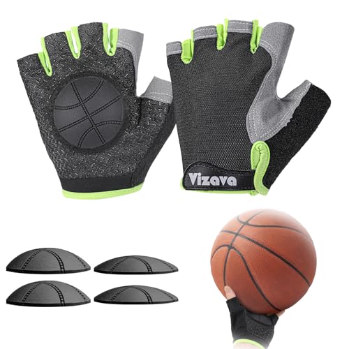 Upgraded Basketball Dribble Trainer Gloves for Kids Youth Adults Dual-Thickness Pads to Maximize Training Efficiency Dribbling Basketball Trainer Hand Grip Control Gifts( Adults)