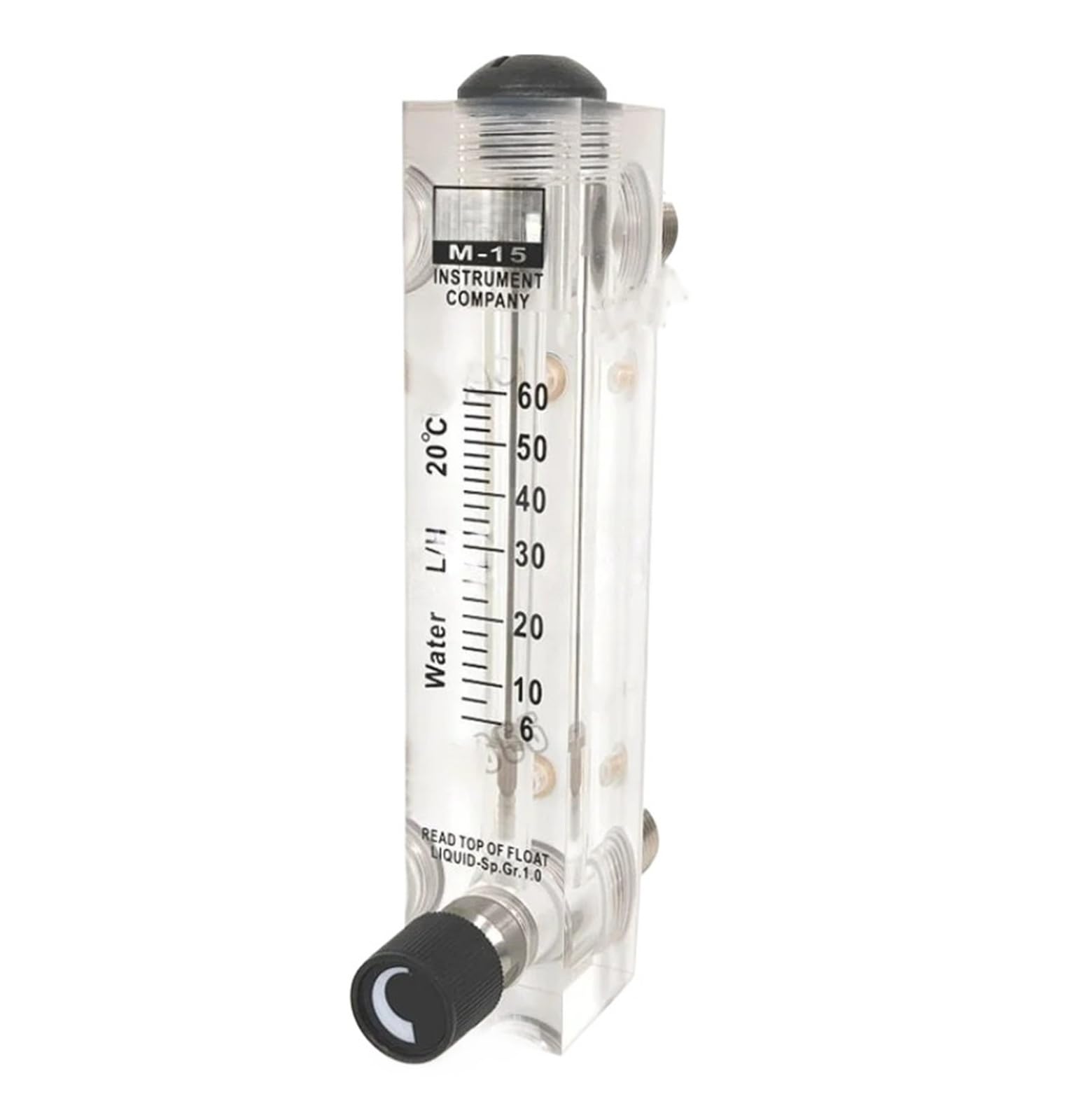 Rotor de caudalímetro flotante LZM-15ZT, caudalímetro acrílico líquido G1/2"(36-360LPM gas)