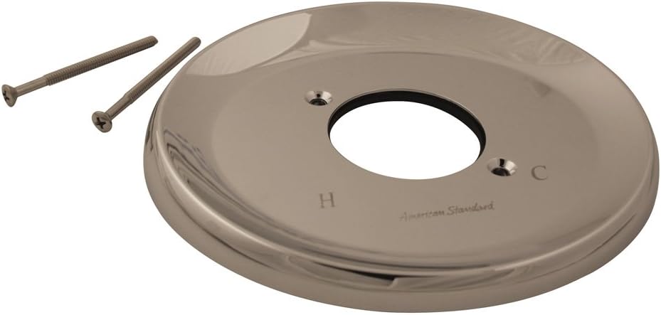 Polished Chrome Single Lever Deck Mount Escutcheon with Screws