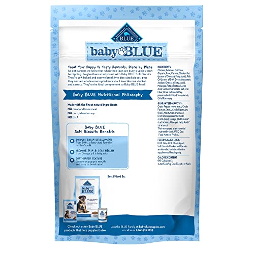 Blue-Buffalo-Baby-BLUE-Soft-Biscuits-Natural-Puppy-Dog-Treats-Chicken-Carrots-8-oz-Bag