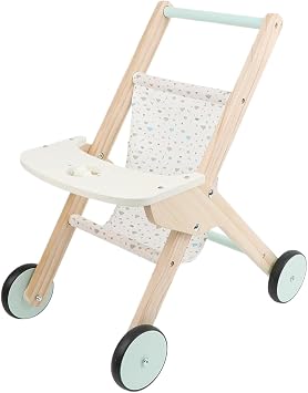 Baby Walker Walker with Wheels - Kids Wooden Learning Walker with Wheels - Standing and Educational Toy for Kids, Boys, Girls, First Step Pretend Play | Indoor Outdoor Living Room Garden Park