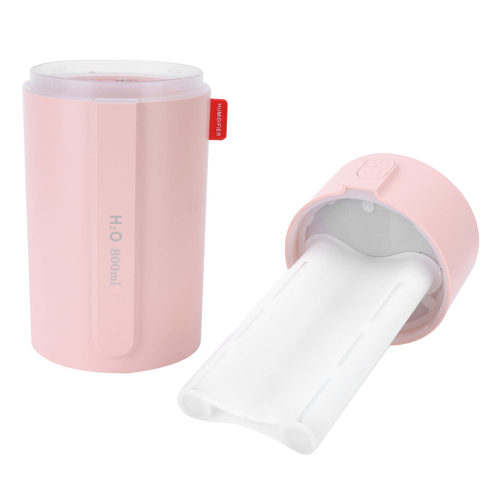 Humidificador Pequeño con Tanque de 800 Ml, Niebla Fría con Doble | Material ABS, Batería de 2000 MAh, Detección de Gestos, Protección de Apagado Automático, Compatible con Escritorio,