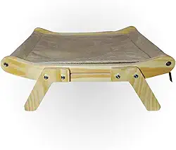 Janeleira Prateleira Janela 2x1 Cama Descanso Para Gatos COR:BEGE