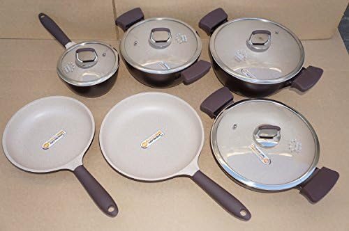 Third Generation Healthy Legend 10 pcs Set Non-Stick German Weilburger Ceramic Coating Cookware Set - Eco Friendly, Non-Toxic by Healthy Legend