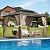 GAOMON 10'x12' Hardtop Gazebo, Outdoor Polycarbonate Double Roof Canopy, Aluminum Frame Permanent Pavilion with Curtains and Netting, Sunshade for Garden, Patio, Lawns (10x12ft)