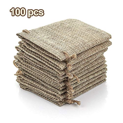 RUBY - stuks Jute zak zakje voor Sieraden Cadeau, jute stof Cadeauzakje, Bruiloften, Communies, Kerstzak, Vergaderingen… - Afbeelding 7