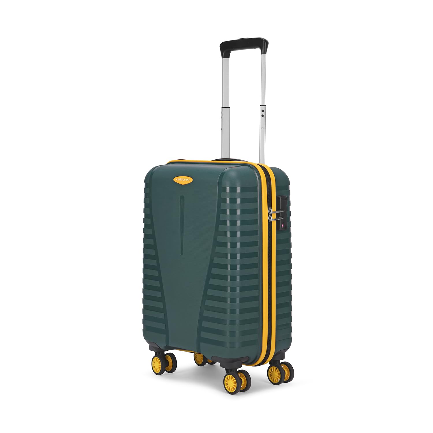 Airpro Plus Cabin 55 Cm(Small) 8 Wheel Spinners Trolley Bags for Travel Hard Case Luggage, Lightweight Bag with TSA Lock & Anti-Theft Zipper(Green),Small-image-12