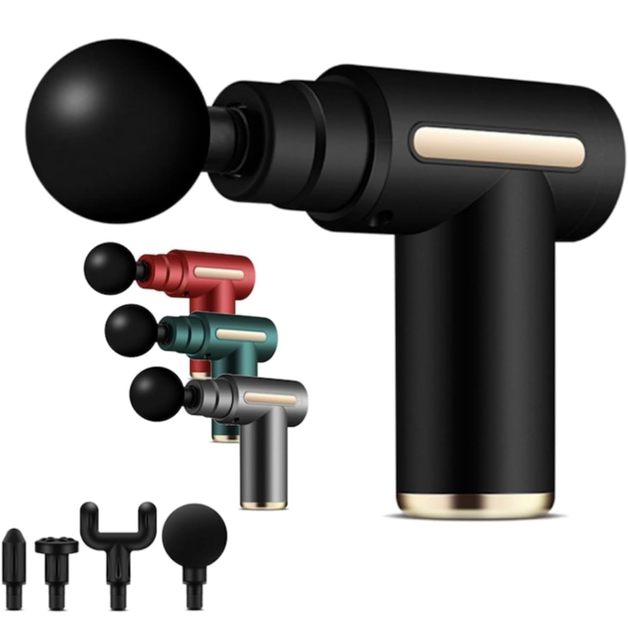 Endzone Cordless Deep Tissue Massage Gun With 4 Attachments, Deep Tissue Massage Gun Muscle Massager for Full Body Pain Relief of Neck, Shoulder, Back, Foot for Men & Women (Multicolour) (B0D81BBPHB) Amazon Price History, Amazon Price Tracker