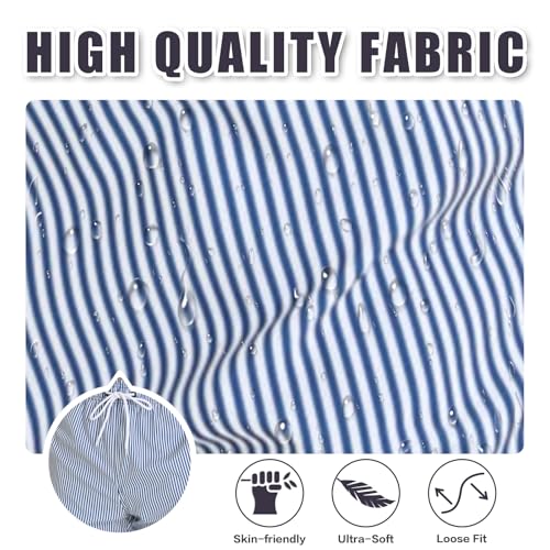 Image of Mens Swim Trunks Compression Liner No Mesh Swimming Trunks Men Swimwear Quick Dry Above Knee Zipper Pocket Swim Shorts