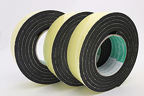 Bande adhésive en mousse de caoutchouc EVA noire à forte adhérence (5 mm, 8 mm, 10 mm d'épaisseur) - Bande d'étanchéité anti-collision(10mmx2Mx30mm)