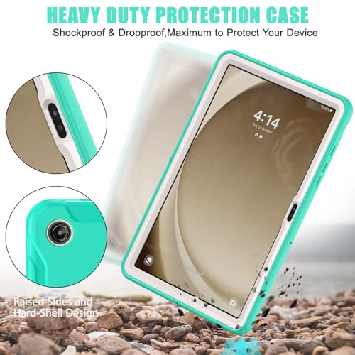 Funda Samsung Galaxy Tab A9+ resistente a golpes de silicona con soporte para lápiz 3