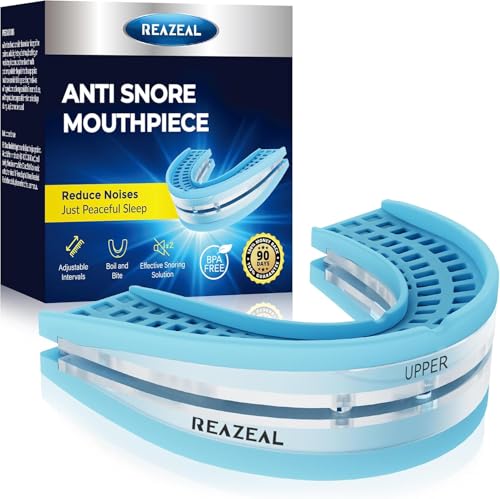 Anti Snore Mouthpiece for Quiet Sleep: Adjustable Mouth Guard for Sleep - Snore Solution for Men Women Home & Travel Use