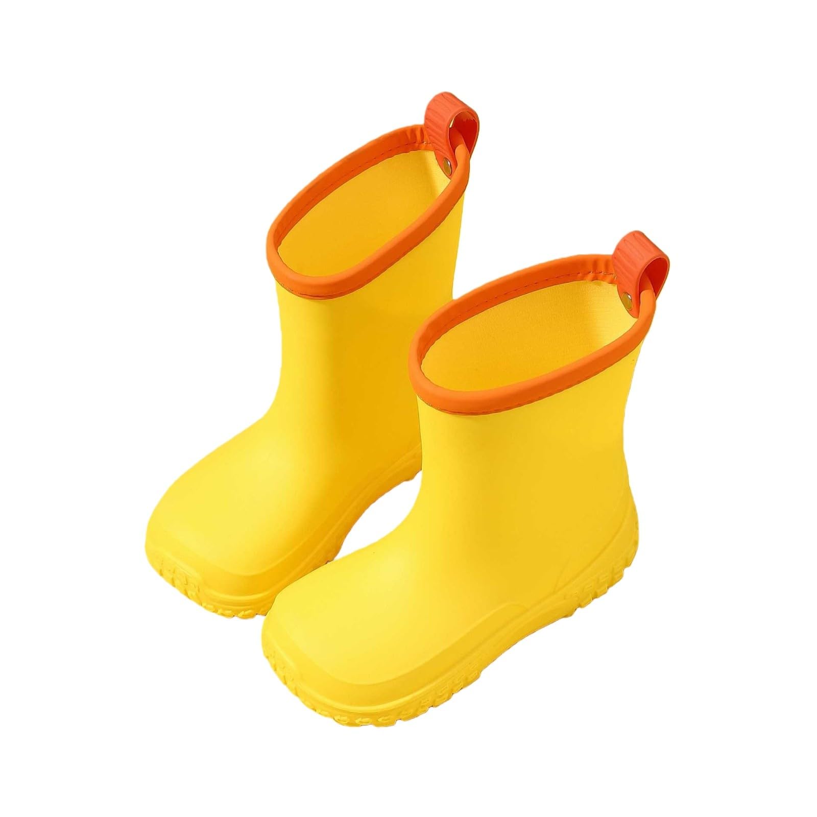 Gummistiefel Halbhoch Kinder für Jungen & Mädchen, wasserdichte Matschstiefel mit Profilsohle, Leichte Regenstiefel Garten und Flexible Regenstiefel