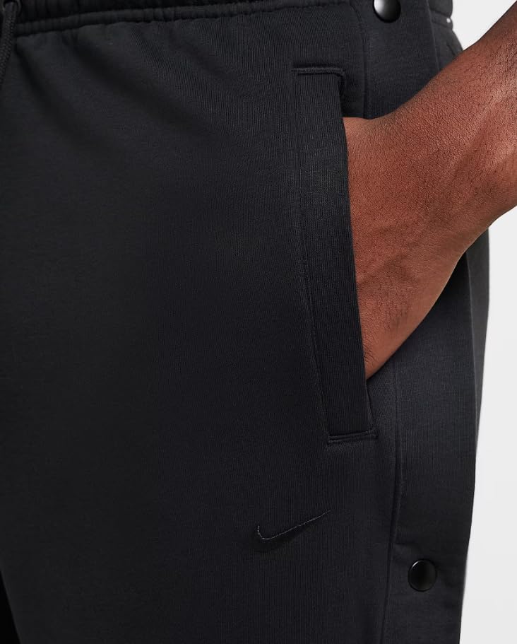 Nike Men's Lebron Standard Issue Therma-FIT Basketball Pants, Tear Away Snaps, Black3