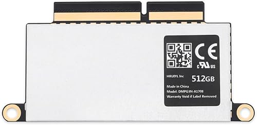 HRUIYL Disco duro flash NVMe PCle SSD 3D TLC de 512 GB con herramientas para actualización 2016 2017 13 MacBook PRO A1708 (EMC 29783164 A1708 SSD