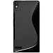 Amzer AMZ95897 Dual Tone TPU Hybrid Skin Fit Case Cover for Huawei Ascend P6 - Retail Packaging - Black