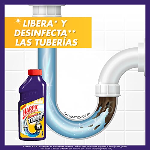 Destapador Para Caño, destapacaños liquido Marca Harpic (2)