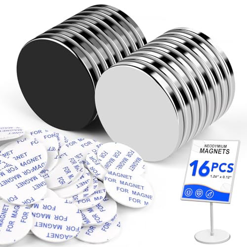 LOVIMAG Strong Magnets Neodymium Magnet 16Pack Rare Earth 1.26x1/8 inches