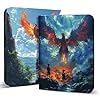 9 Pocket Trading Card Binder,Card Binder for 900 Cards,50 Side-Loading Pages, Folder Zipper Waterproof Albums for Collectible Card Games,Sports (EX-B)
