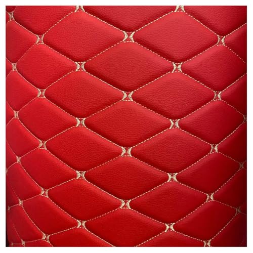 Tissu simili cuir de rembourrage rouge au grain imitation cuir premium