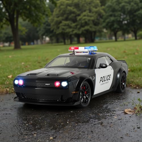 Carro Policía Modelo Hellcat Escala 1:24 para Niños 3-5 Años miniatura 4