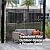 72" H Metal Outdoor Privacy Screen – Freestanding Rustproof Louvered Fence Panel for Patio, Garden, Balcony, AC Unit Cover, Trash Can, Modern Decorative Divider