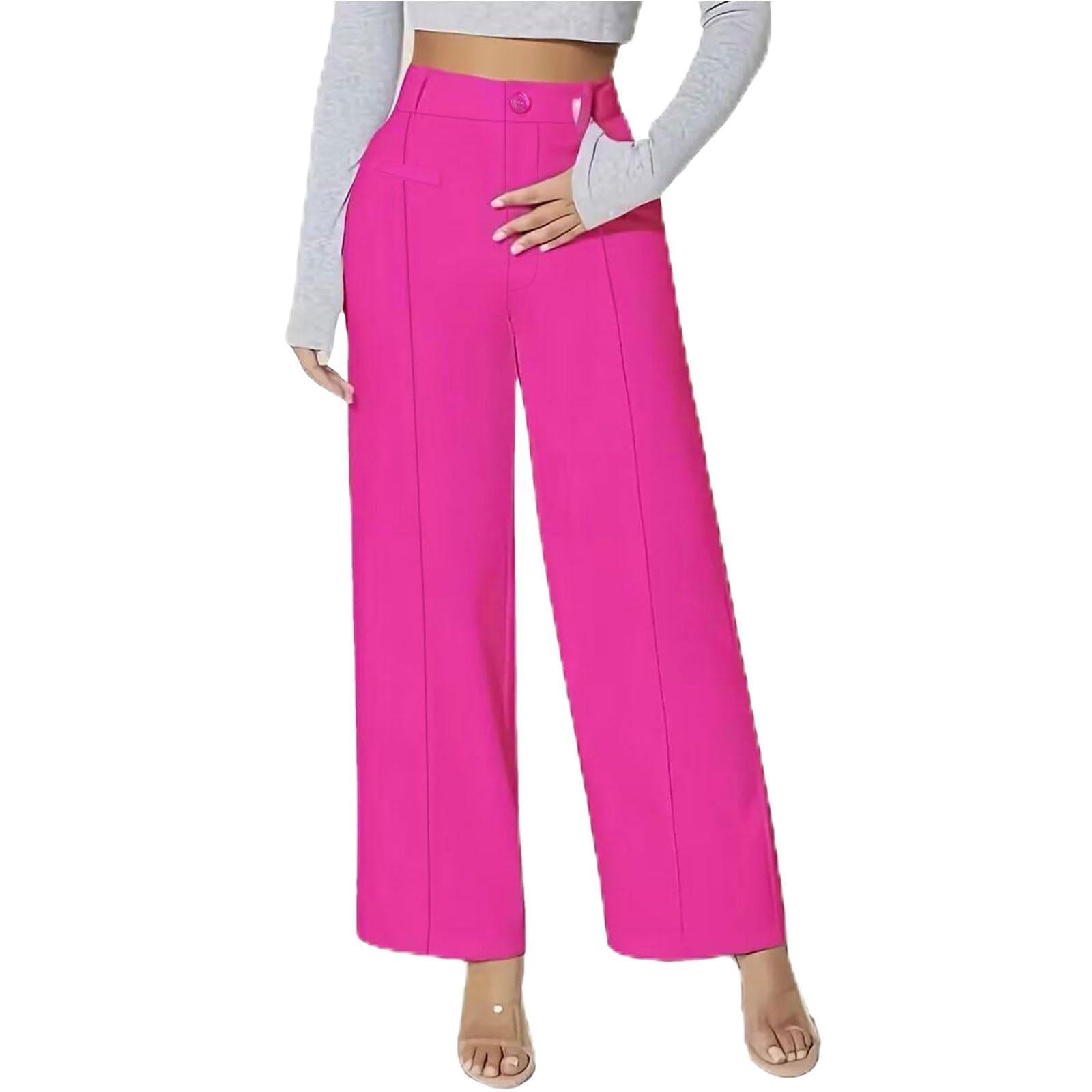 high Waisted Dress Pants for Women Dress Pants for Women Wide Leg Butt Lifting Business Work Trousers Casual