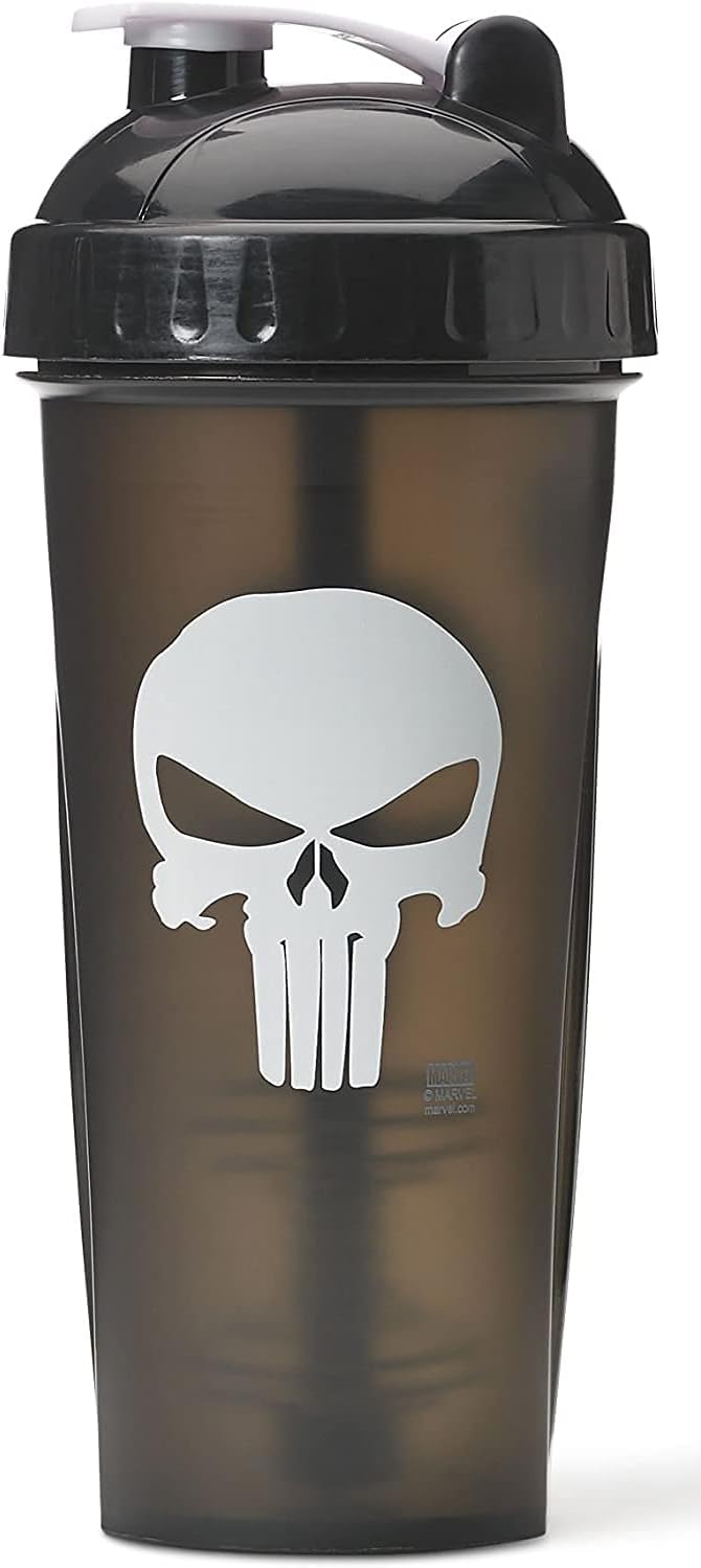 PERFORMA Hero Series Marvel Shaker Bottle, 800 ml Capacity, Punisher