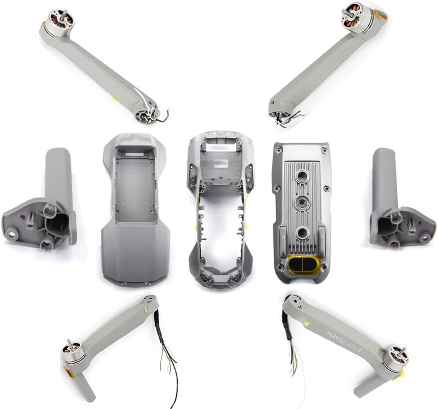 Miniatura 2 de SeiZed Brazo delantero trasero brazo superior parte inferior inferior carcasa carcasa para D-JI Mavic Air 2 pieza de reparación (color  delantero)