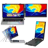 14インチ ノートパソコン用モニター FHD1080P デュアルディスプレイ ダブルディスプレイ 2画面 IPS液晶パネル 携帯モニター 13-17.3インチパソコン用 軽量 USB-C/HDMI接続 Windows/Mac/Chromeに適用