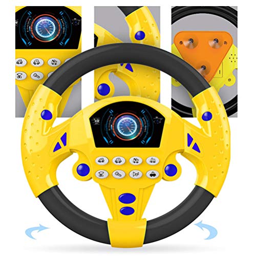 Zhongdawei Electric Toy Steering Wheel with Lights and Music, Kids Driving Simulator, Car Simulation Toy for Infant and Baby - Image 4
