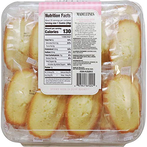 Sugarbowl Sugar Bowl Bakery Madeleines Petite French Tea Cake Cookies Individually Wrapped thumb #2