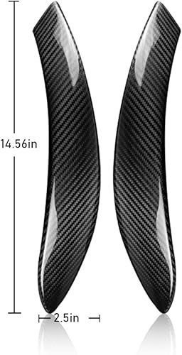 Miniatura 2 de AIRSPEED Cubierta de la manija de la puerta del coche, cubierta protectora decorativa de fibra de carbono duro para BMW 3 4 Series F30 F31 F32 F33